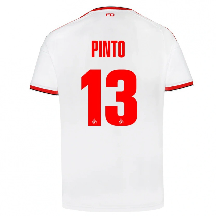 Danxen Enfant Maillot João Pinto #13 Blanc Rouge Noir Tenues Domicile 2026/27 T-Shirt