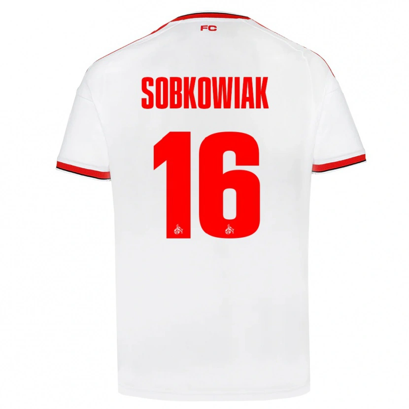 Danxen Enfant Maillot Jannis Sobkowiak #16 Blanc Rouge Noir Tenues Domicile 2026/27 T-Shirt