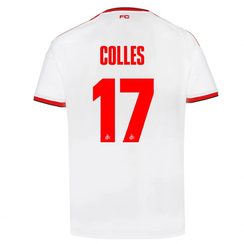 Danxen Enfant Maillot Jan Colles #17 Blanc Rouge Noir Tenues Domicile 2026/27 T-Shirt