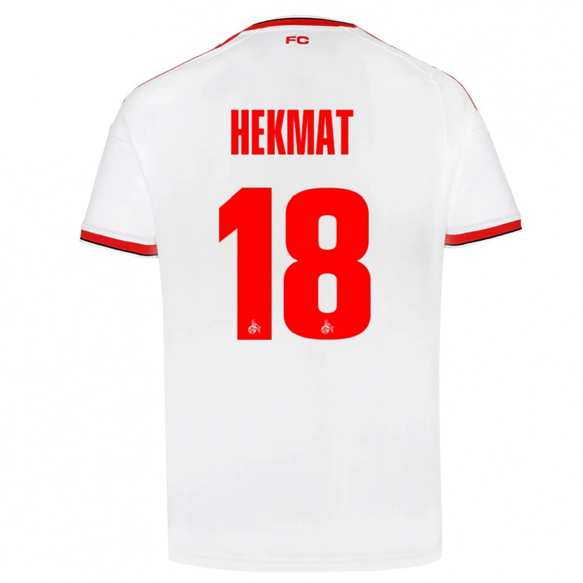 Danxen Enfant Maillot Kian Hekmat #18 Blanc Rouge Noir Tenues Domicile 2026/27 T-Shirt