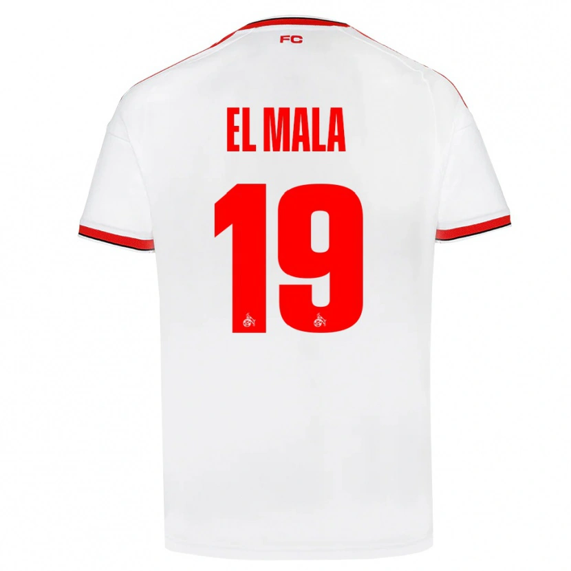 Danxen Enfant Maillot Malek El Mala #19 Blanc Rouge Noir Tenues Domicile 2026/27 T-Shirt