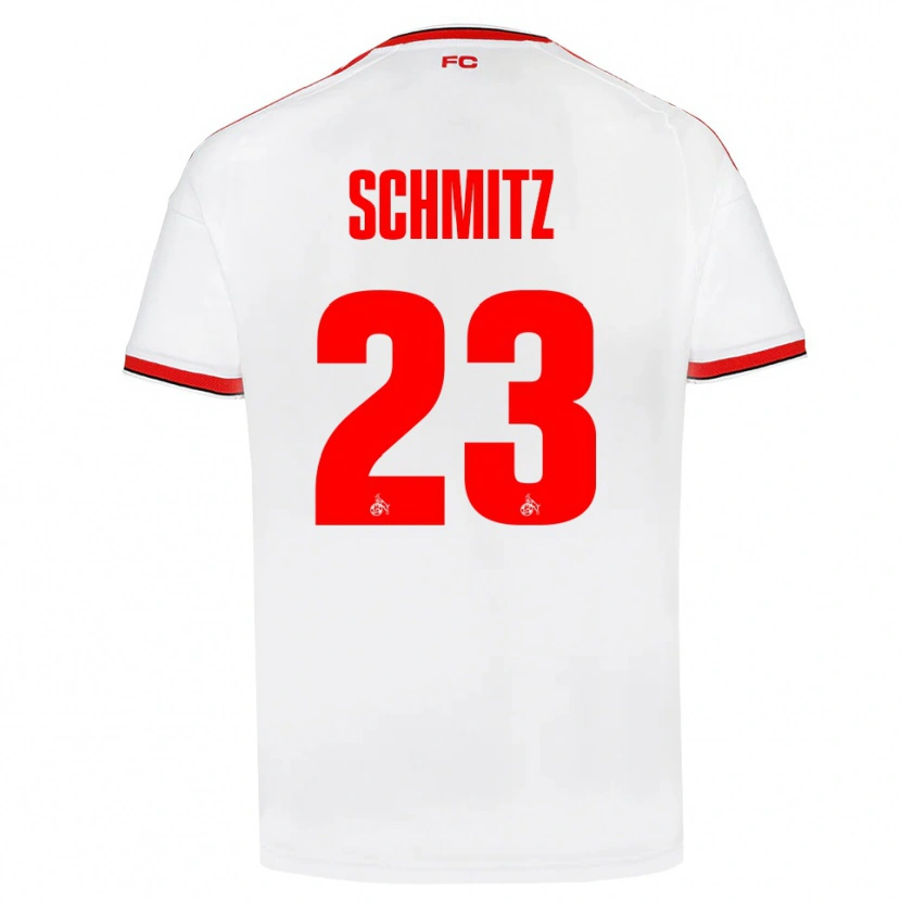 Danxen Enfant Maillot Timo Schmitz #23 Blanc Rouge Noir Tenues Domicile 2026/27 T-Shirt