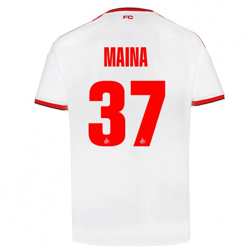 Danxen Enfant Maillot Linton Maina #37 Blanc Rouge Noir Tenues Domicile 2026/27 T-Shirt