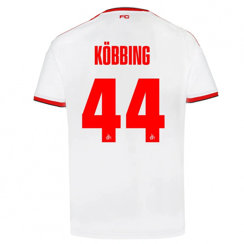 Danxen Enfant Maillot Matthias Köbbing #44 Blanc Rouge Noir Tenues Domicile 2026/27 T-Shirt