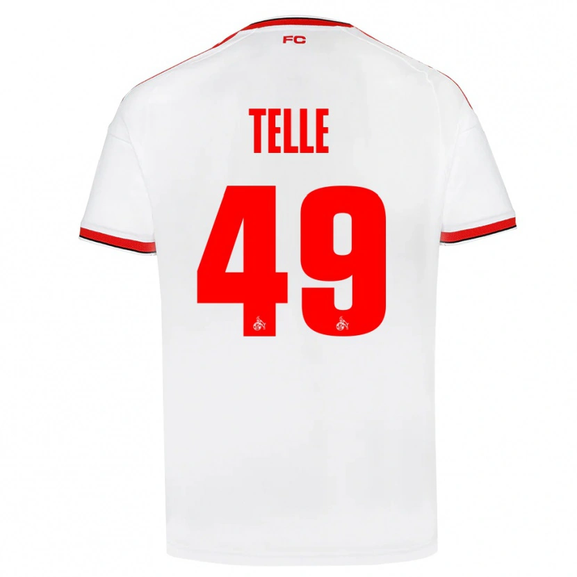 Danxen Enfant Maillot Neo Telle #49 Blanc Rouge Noir Tenues Domicile 2026/27 T-Shirt