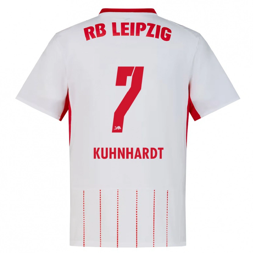 Danxen Enfant Maillot Paul Kühnhardt #7 Rouge Blanc Jaune Tenues Domicile 2026/27 T-Shirt