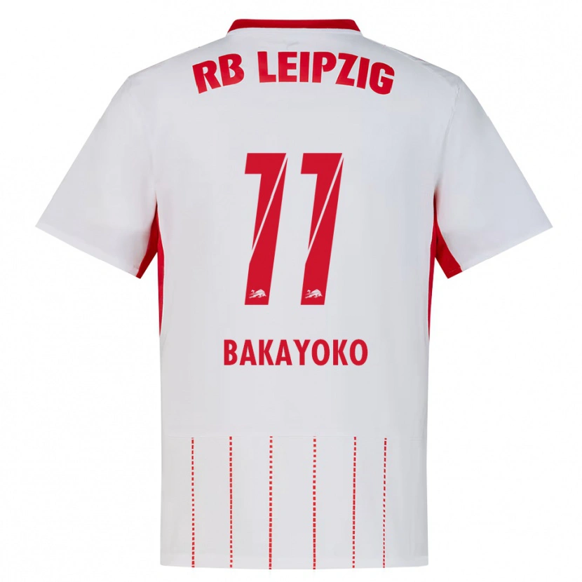 Danxen Enfant Maillot Johan Bakayoko #11 Rouge Blanc Jaune Tenues Domicile 2026/27 T-Shirt