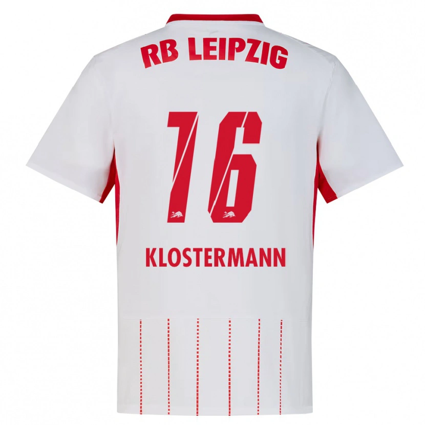 Danxen Enfant Maillot Lukas Klostermann #16 Rouge Blanc Jaune Tenues Domicile 2026/27 T-Shirt