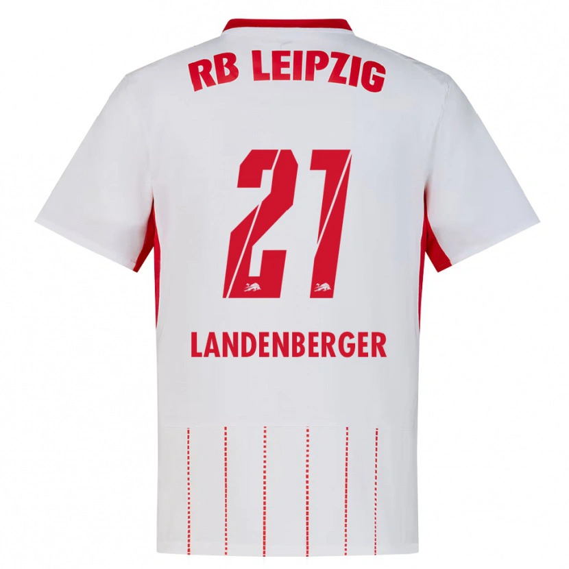Danxen Enfant Maillot Julia Landenberger #21 Rouge Blanc Jaune Tenues Domicile 2026/27 T-Shirt