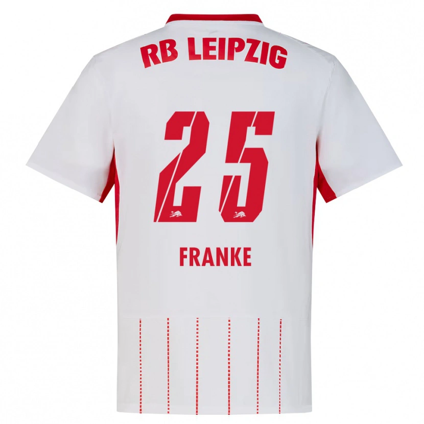 Danxen Enfant Maillot Lenny Franke #25 Rouge Blanc Jaune Tenues Domicile 2026/27 T-Shirt