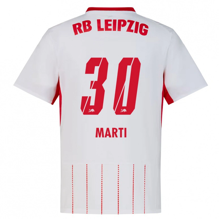 Danxen Enfant Maillot Lara Marti #30 Rouge Blanc Jaune Tenues Domicile 2026/27 T-Shirt