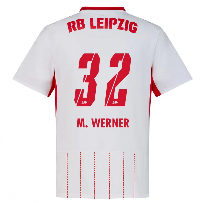 Danxen Enfant Maillot Mia Werner #32 Rouge Blanc Jaune Tenues Domicile 2026/27 T-Shirt