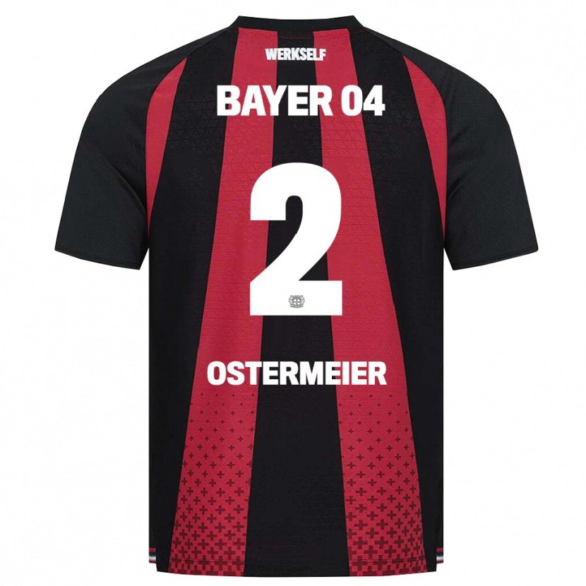 Danxen Enfant Maillot Selina Ostermeier #2 Noir Blanc Rouge Tenues Domicile 2026/27 T-Shirt