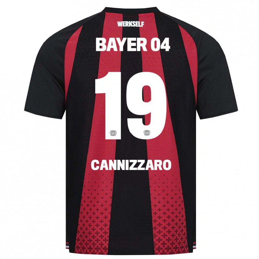 Danxen Enfant Maillot Simone Cannizzaro #19 Noir Blanc Rouge Tenues Domicile 2026/27 T-Shirt