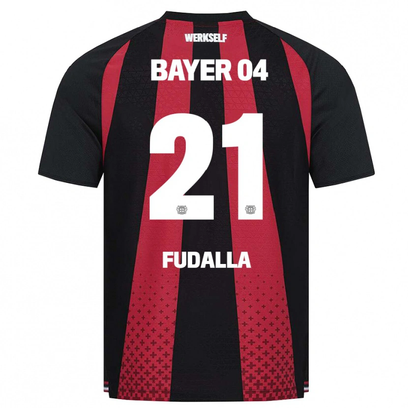 Danxen Enfant Maillot Vanessa Fudalla #21 Noir Blanc Rouge Tenues Domicile 2026/27 T-Shirt
