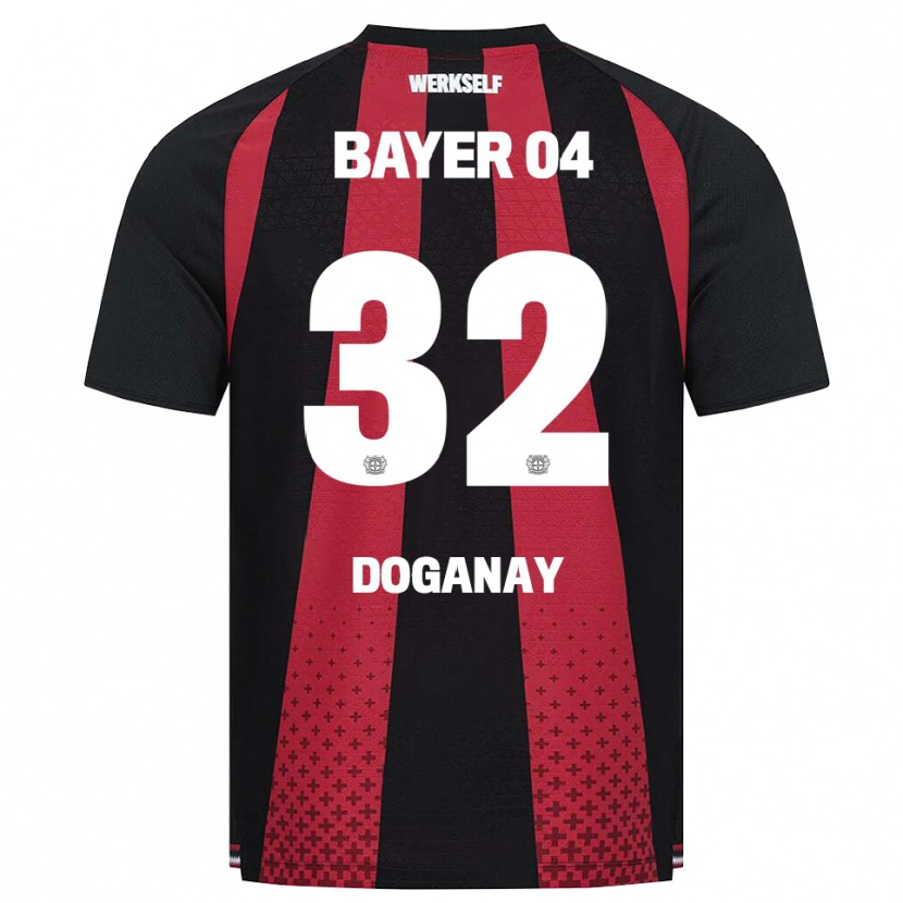 Danxen Enfant Maillot Kenan Doganay #32 Noir Blanc Rouge Tenues Domicile 2026/27 T-Shirt
