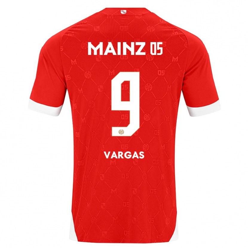 Danxen Enfant Maillot Nayrobi Vargas #9 Rouge Blanc Tenues Domicile 2026/27 T-Shirt