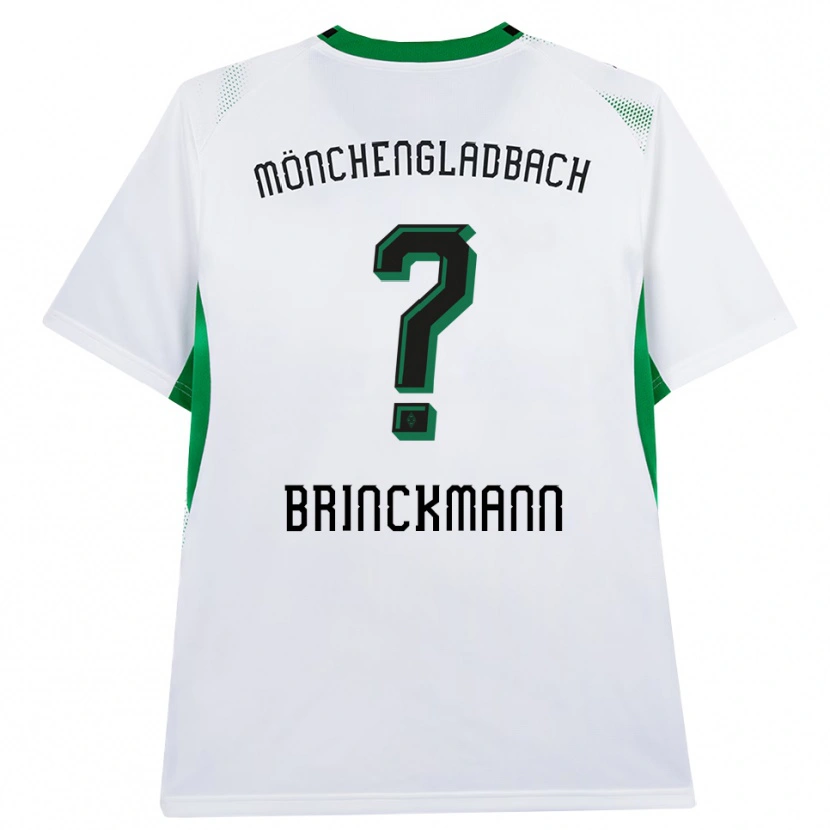 Danxen Enfant Maillot Jannik Brinckmann #0 Blanc Noir Vert Tenues Domicile 2026/27 T-Shirt
