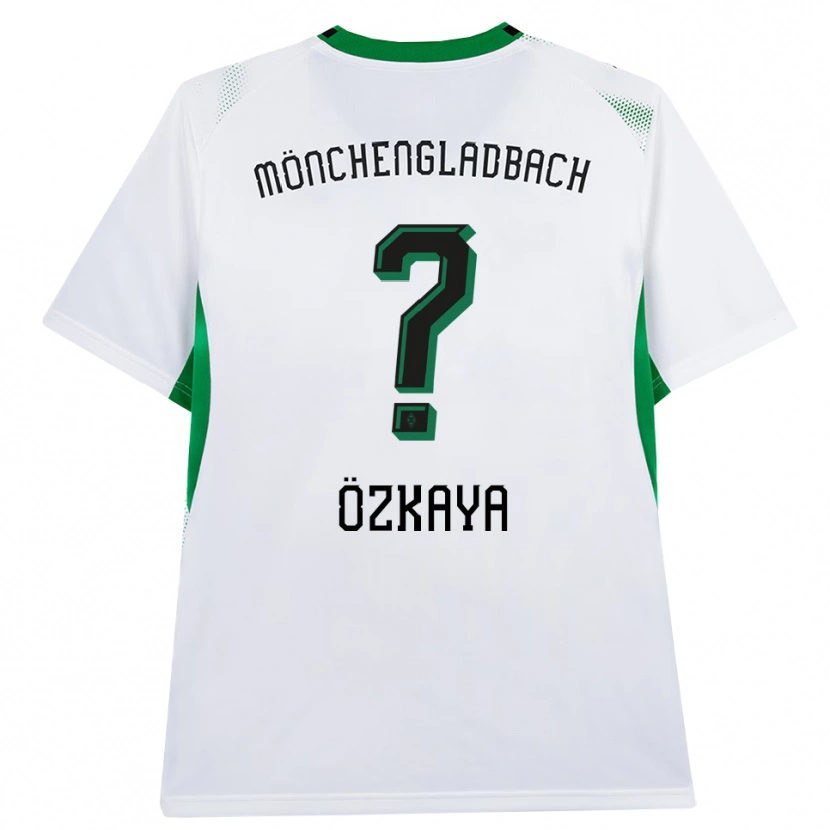 Danxen Enfant Maillot Cengizhan Özkaya #0 Blanc Noir Vert Tenues Domicile 2026/27 T-Shirt