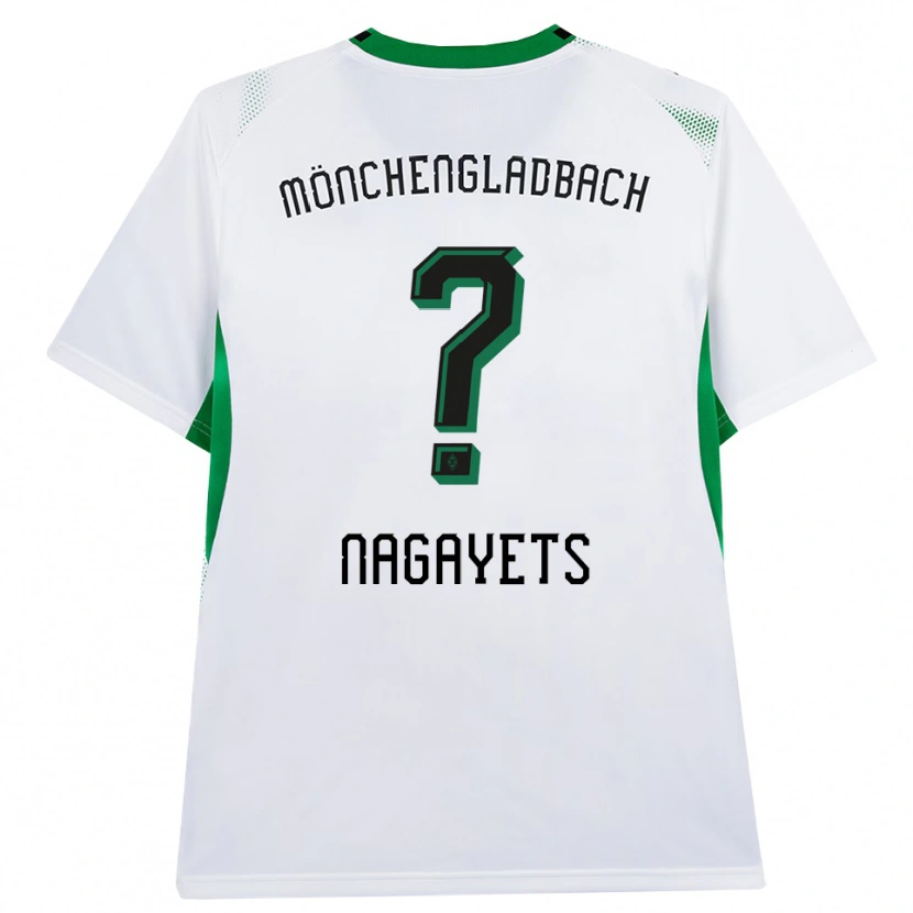 Danxen Enfant Maillot Ivan Nagayets #0 Blanc Noir Vert Tenues Domicile 2026/27 T-Shirt
