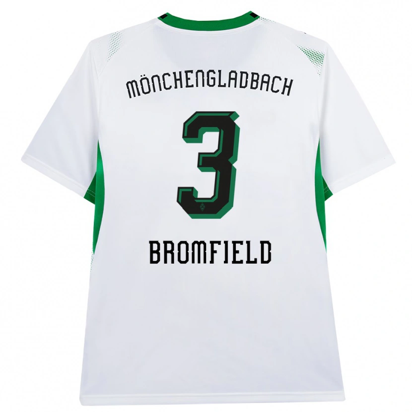 Danxen Enfant Maillot Rio Bromfield #3 Blanc Noir Vert Tenues Domicile 2026/27 T-Shirt