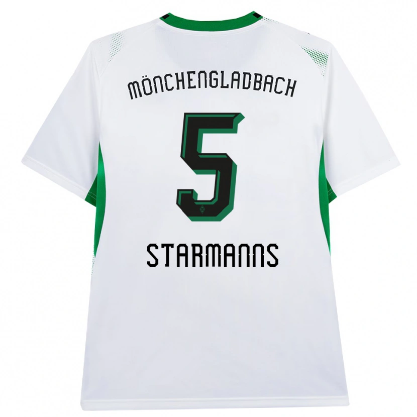 Danxen Enfant Maillot Sandra Starmanns #5 Blanc Noir Vert Tenues Domicile 2026/27 T-Shirt