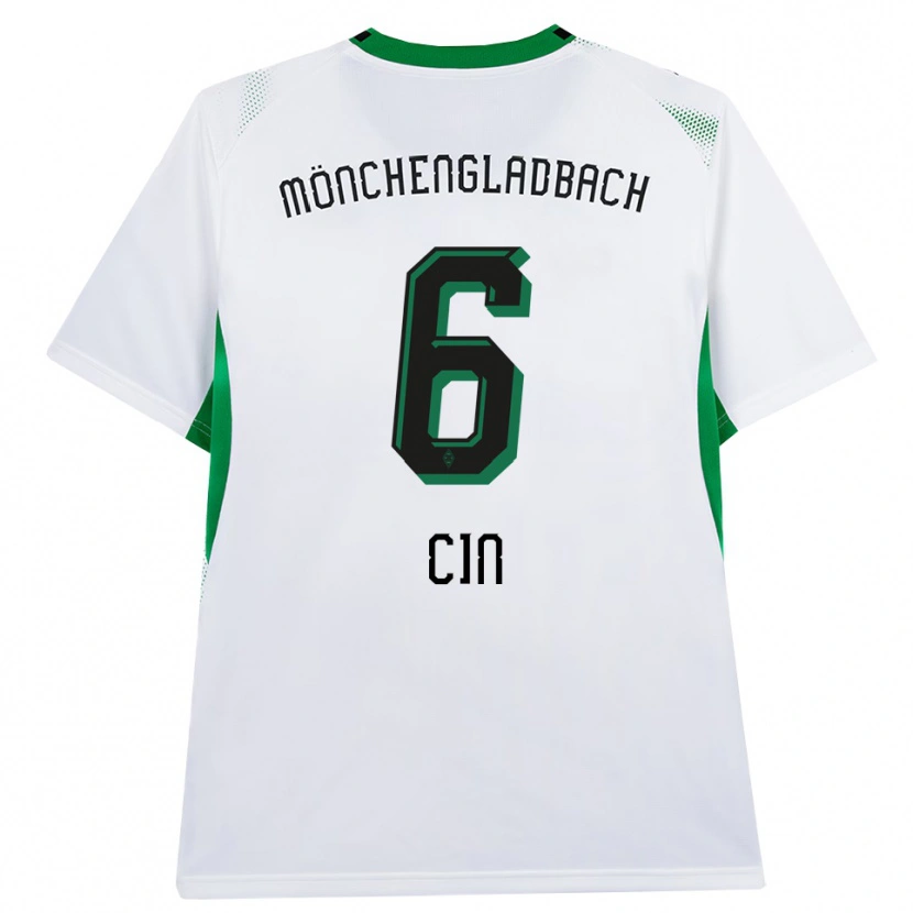 Danxen Enfant Maillot Miray Cin #6 Blanc Noir Vert Tenues Domicile 2026/27 T-Shirt
