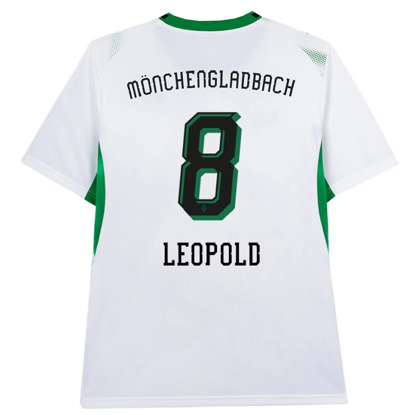 Danxen Enfant Maillot Enzo Leopold #8 Blanc Noir Vert Tenues Domicile 2026/27 T-Shirt