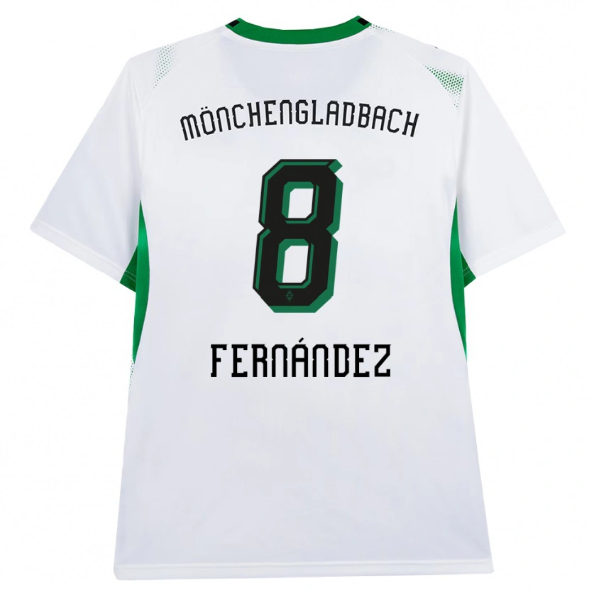 Danxen Enfant Maillot Oriol Fernandez Berenguer #8 Blanc Noir Vert Tenues Domicile 2026/27 T-Shirt