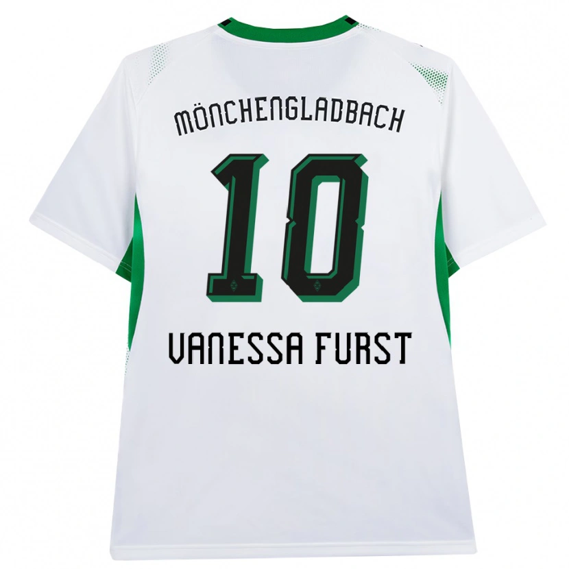 Danxen Enfant Maillot Vanessa Fürst #10 Blanc Noir Vert Tenues Domicile 2026/27 T-Shirt