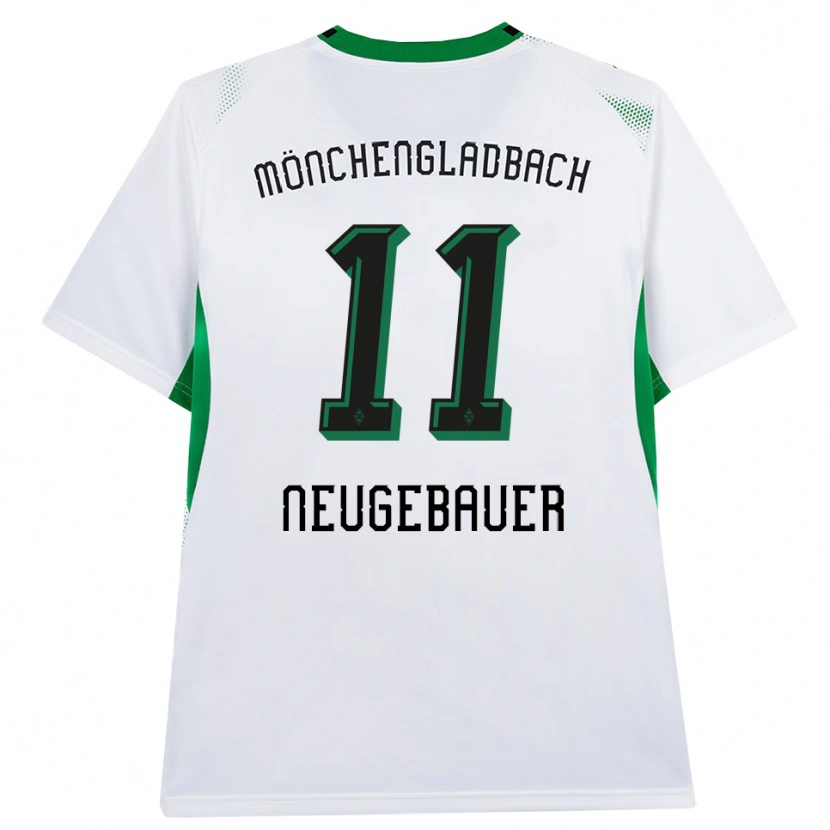 Danxen Enfant Maillot Simon Neugebauer #11 Blanc Noir Vert Tenues Domicile 2026/27 T-Shirt