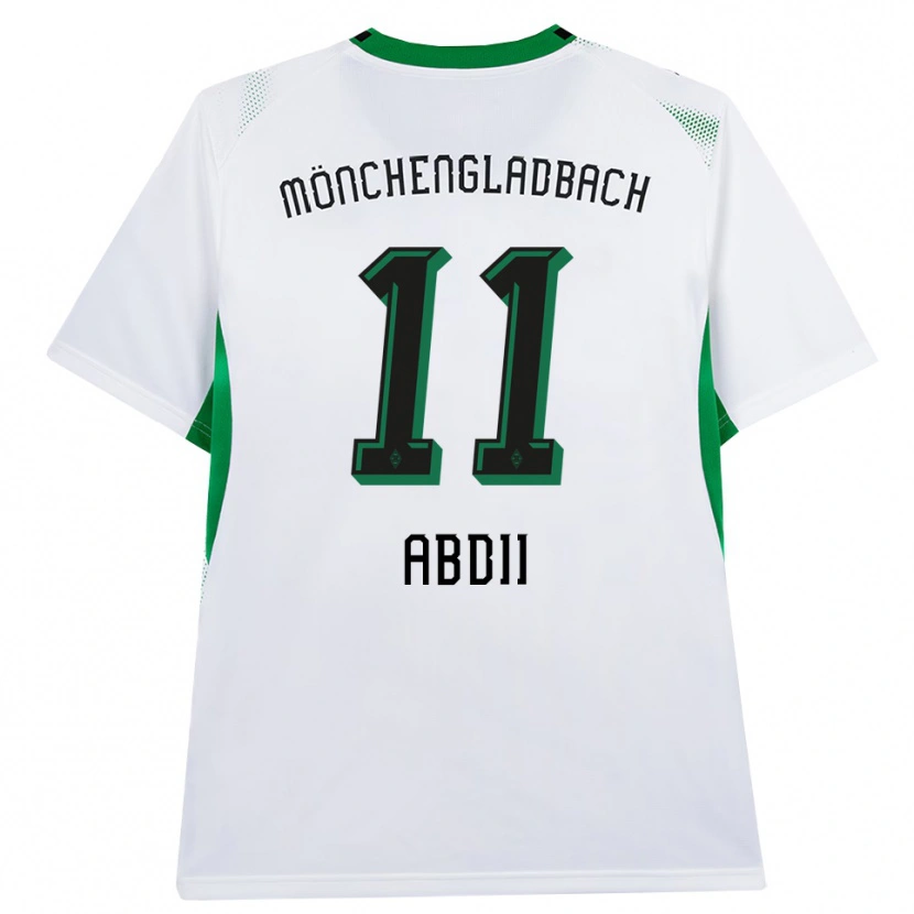 Danxen Enfant Maillot Alina Abdii #11 Blanc Noir Vert Tenues Domicile 2026/27 T-Shirt