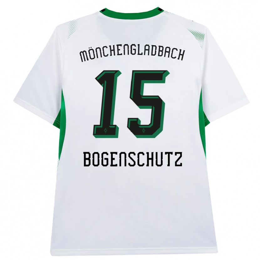 Danxen Enfant Maillot Kerstin Bogenschutz #15 Blanc Noir Vert Tenues Domicile 2026/27 T-Shirt