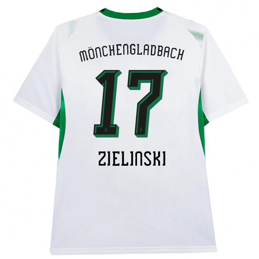 Danxen Enfant Maillot Yvonne Zielinski #17 Blanc Noir Vert Tenues Domicile 2026/27 T-Shirt