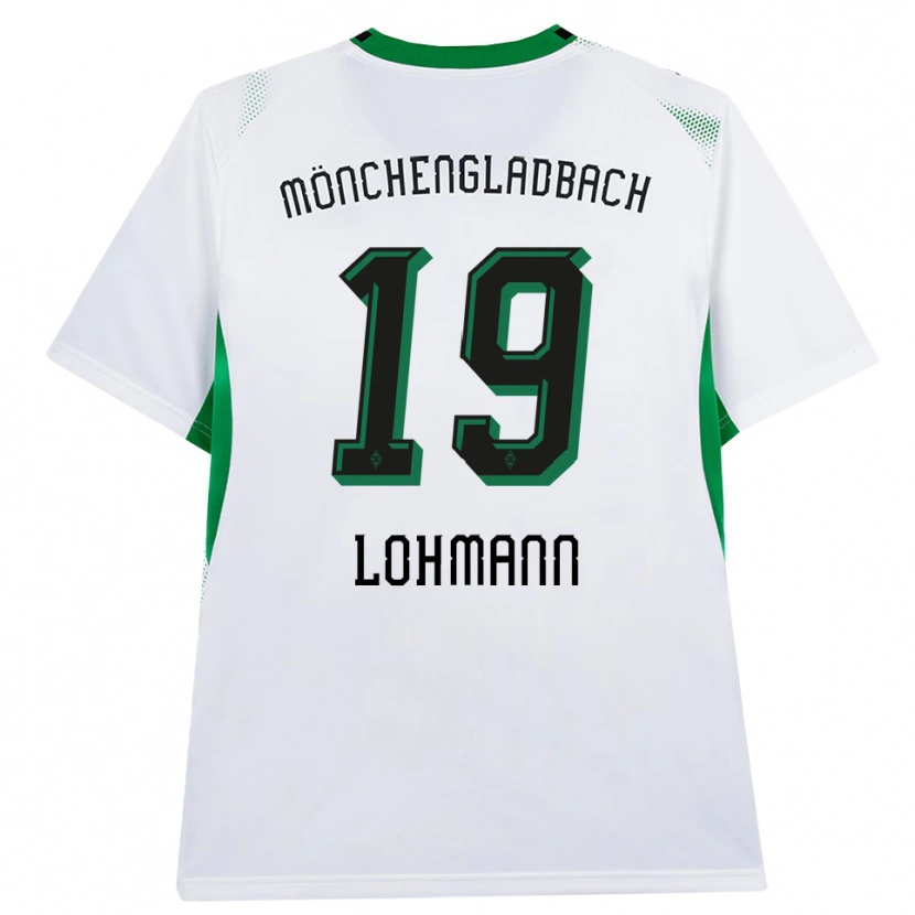 Danxen Enfant Maillot Mona Lohmann #19 Blanc Noir Vert Tenues Domicile 2026/27 T-Shirt