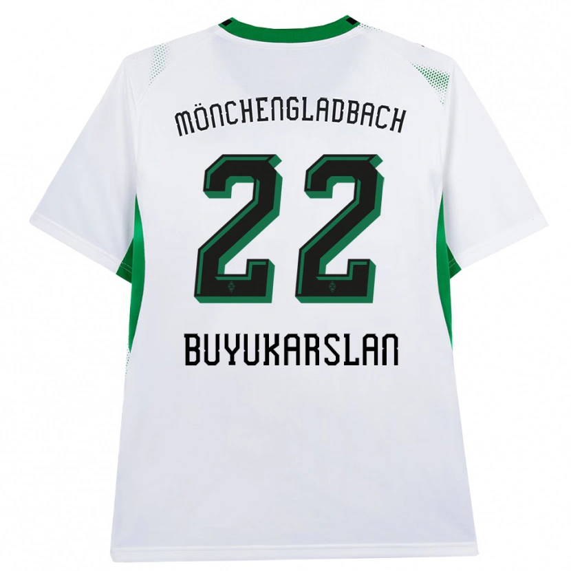 Danxen Enfant Maillot Oguzcan Büyükarslan #22 Blanc Noir Vert Tenues Domicile 2026/27 T-Shirt