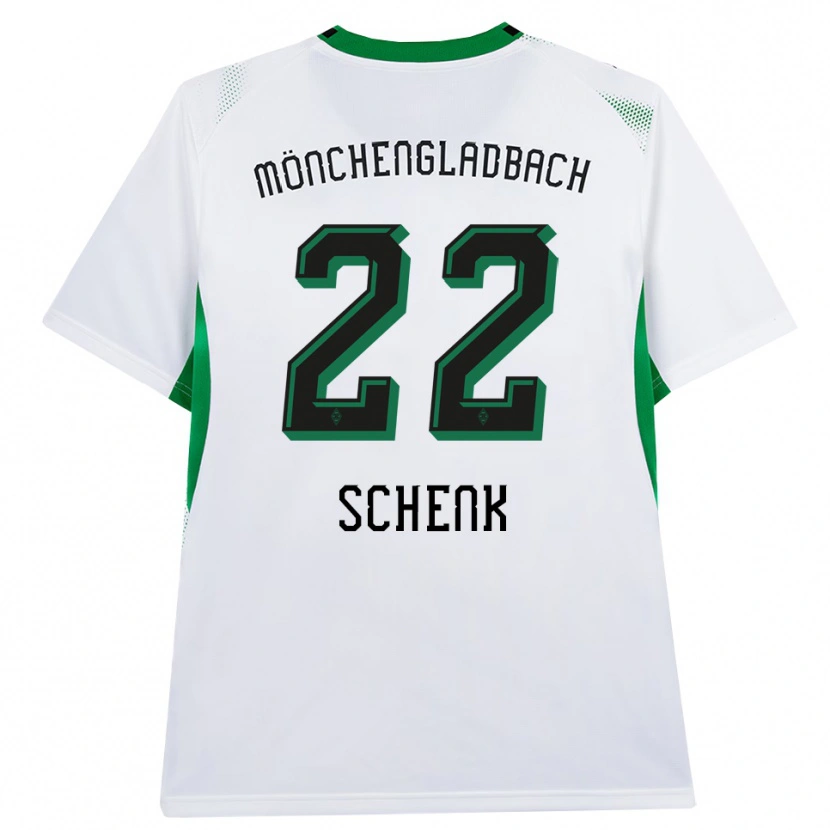 Danxen Enfant Maillot Isabel Schenk #22 Blanc Noir Vert Tenues Domicile 2026/27 T-Shirt