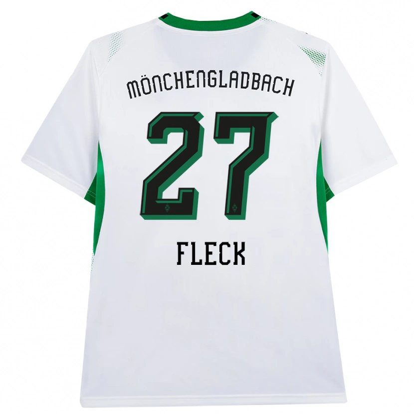 Danxen Enfant Maillot Fritz Fleck #27 Blanc Noir Vert Tenues Domicile 2026/27 T-Shirt