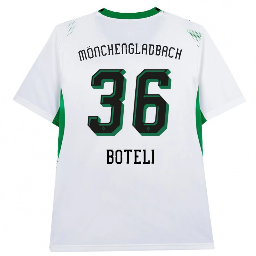 Danxen Enfant Maillot Winsley Boteli #36 Blanc Noir Vert Tenues Domicile 2026/27 T-Shirt