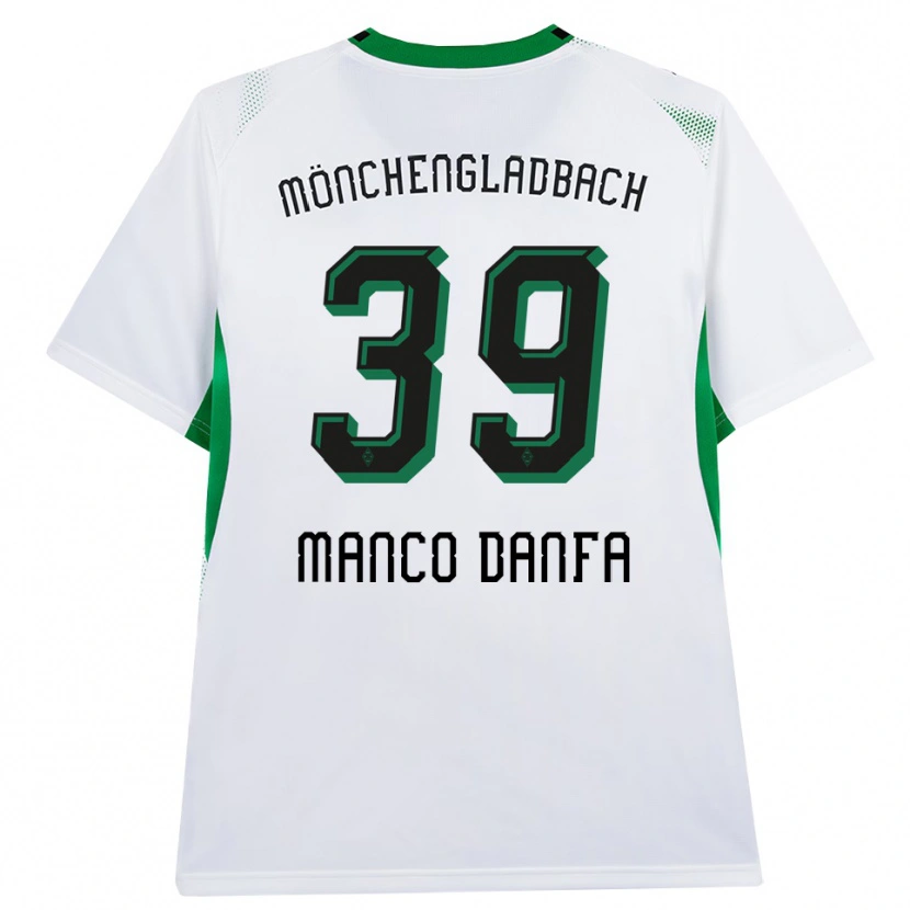 Danxen Enfant Maillot Iaia Manco Danfa #39 Blanc Noir Vert Tenues Domicile 2026/27 T-Shirt