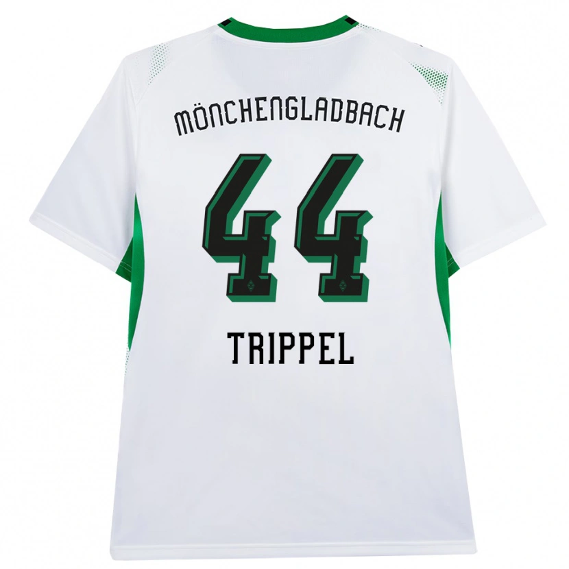 Danxen Enfant Maillot Marcello Trippel #44 Blanc Noir Vert Tenues Domicile 2026/27 T-Shirt