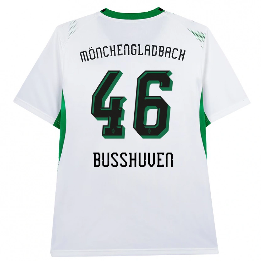 Danxen Enfant Maillot Alina Busshuven #46 Blanc Noir Vert Tenues Domicile 2026/27 T-Shirt