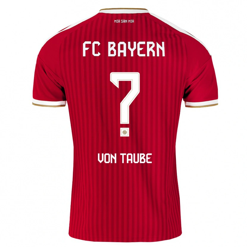 Danxen Enfant Maillot Nikolas Von Taube #0 Rouge Blanc Bleu Tenues Domicile 2026/27 T-Shirt