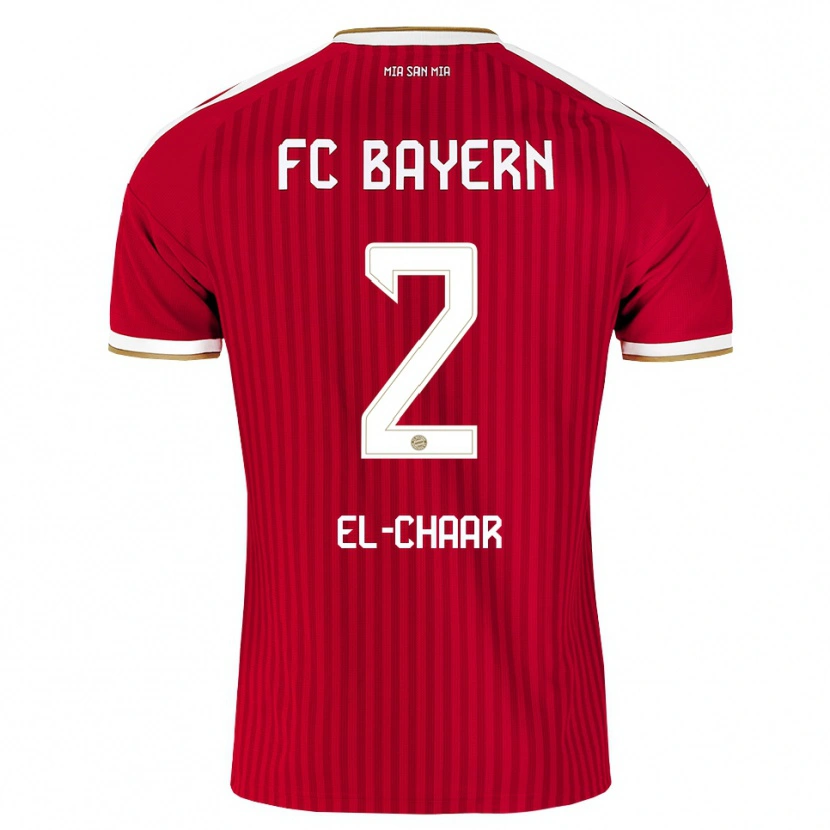 Danxen Enfant Maillot Adam El-Chaar #2 Rouge Blanc Bleu Tenues Domicile 2026/27 T-Shirt