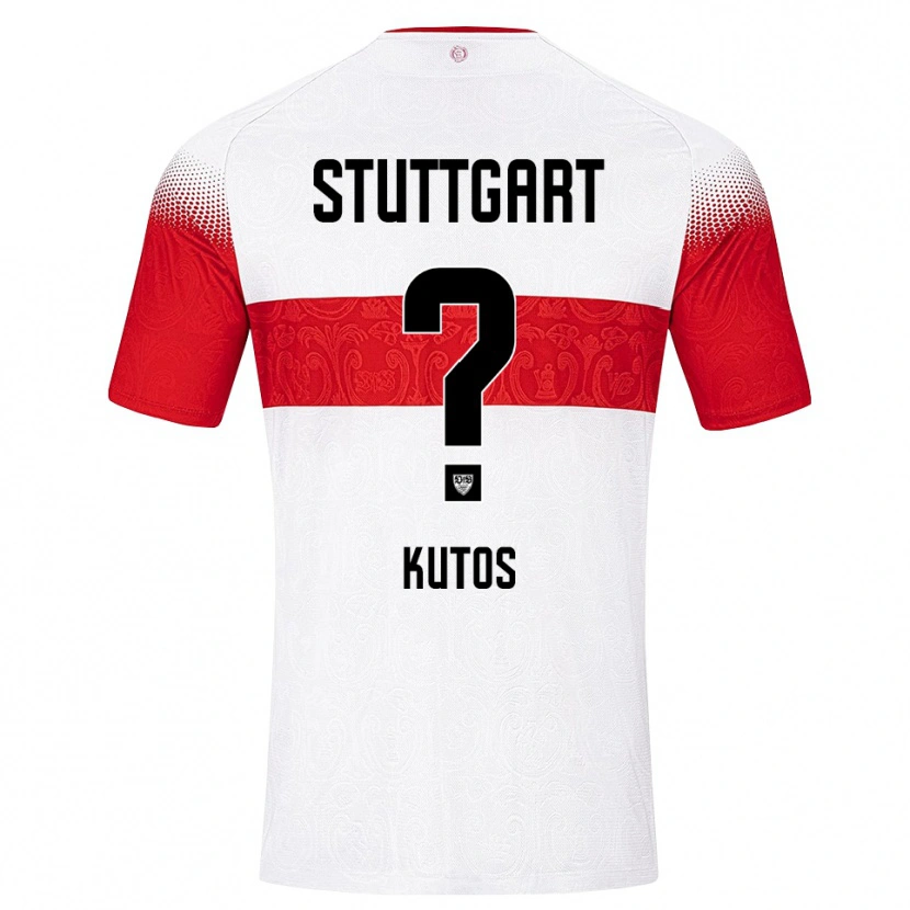 Danxen Enfant Maillot Nino Kutos #0 Blanc Rouge Jaune Tenues Domicile 2026/27 T-Shirt