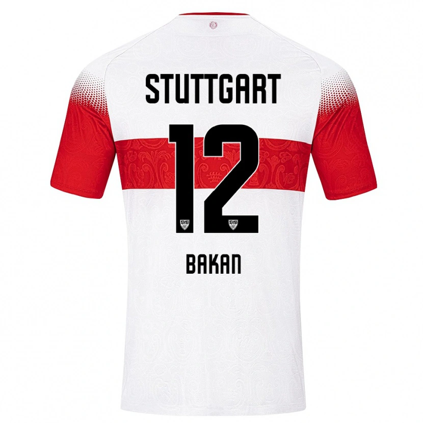 Danxen Enfant Maillot Eren Bakan #12 Blanc Rouge Jaune Tenues Domicile 2026/27 T-Shirt