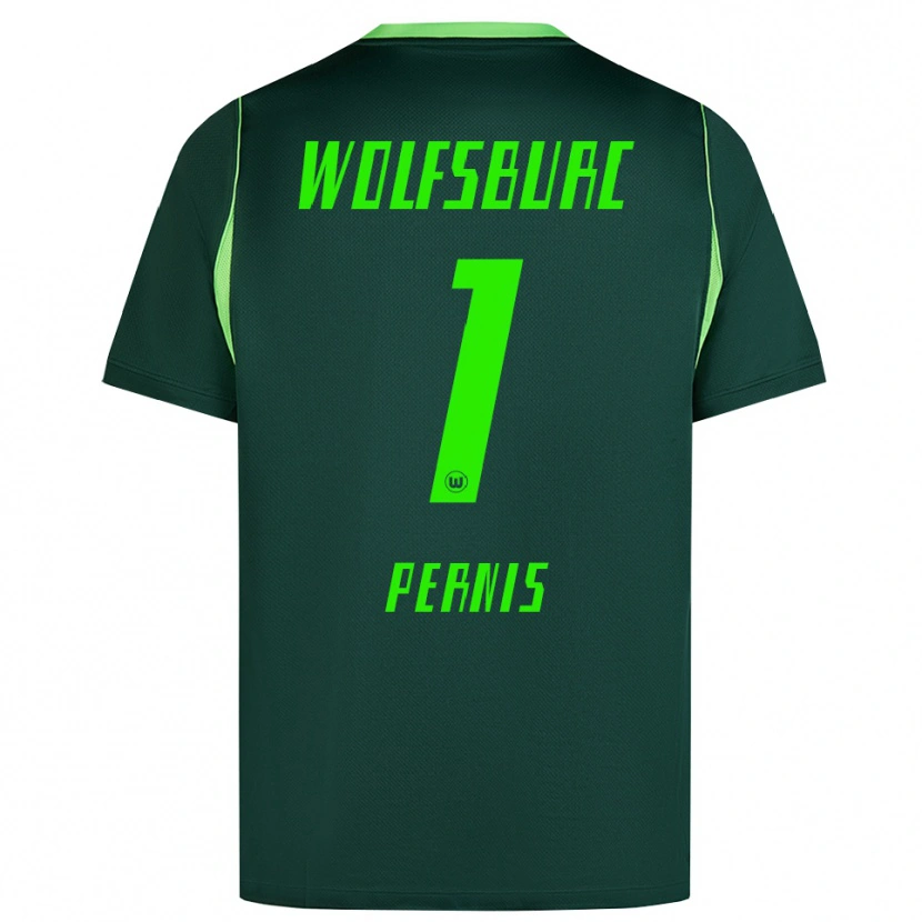 Danxen Enfant Maillot Dusan Pernis #1 Vert Foncé Blanc Tenues Domicile 2026/27 T-Shirt