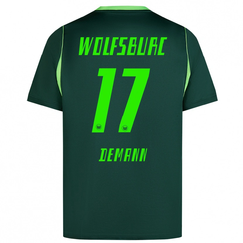Danxen Enfant Maillot Kristin Demann #17 Vert Foncé Blanc Tenues Domicile 2026/27 T-Shirt