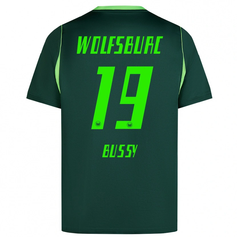 Danxen Enfant Maillot Kessya Bussy #19 Vert Foncé Blanc Tenues Domicile 2026/27 T-Shirt