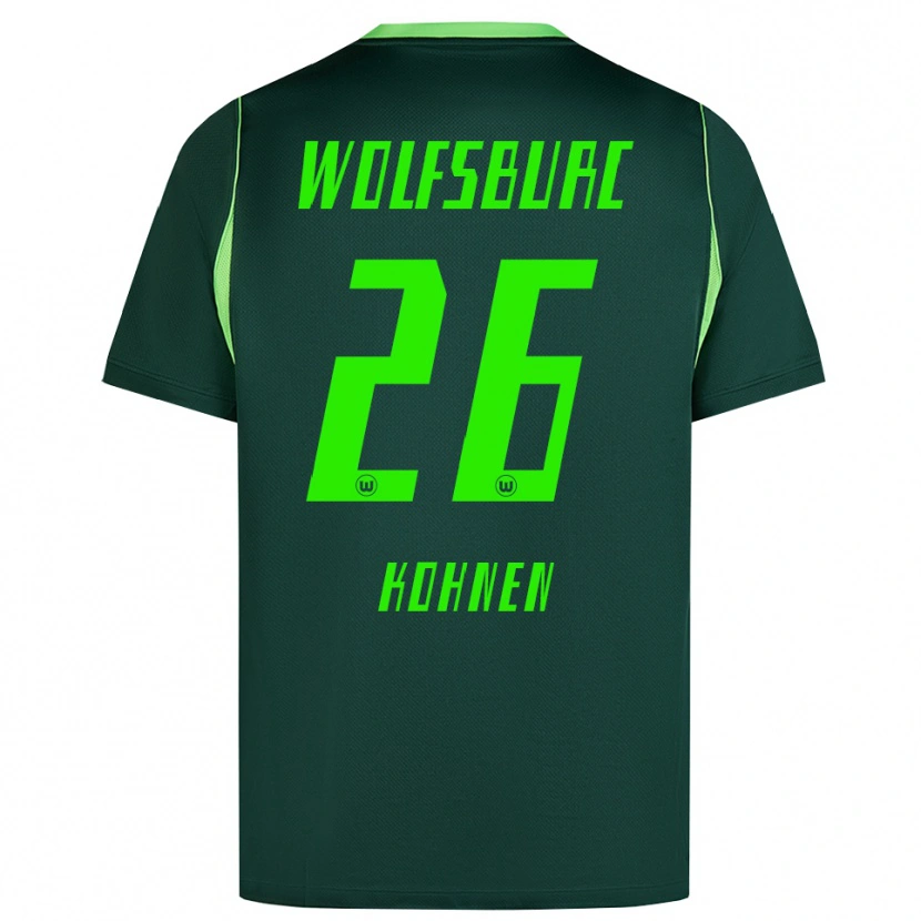 Danxen Enfant Maillot Ben Kohnen #26 Vert Foncé Blanc Tenues Domicile 2026/27 T-Shirt